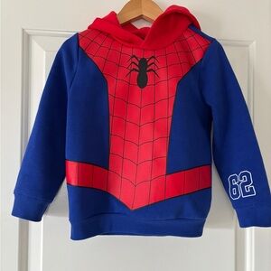 GAP Kids Red and Blue Spider Hoodie